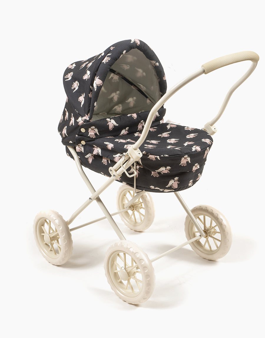 Elliot “Marcassins” wooden and wicker pram for doll - Minikane