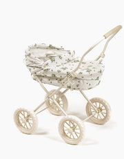 Elliot “Marcassins” wooden and wicker pram for doll - Minikane