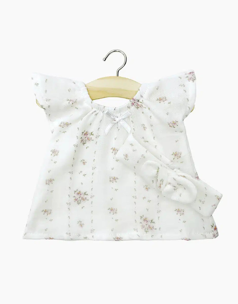 Faustine Apple Birds dress for doll - Minikane