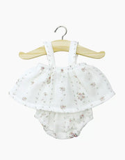 Faustine Apple Birds dress for doll - Minikane