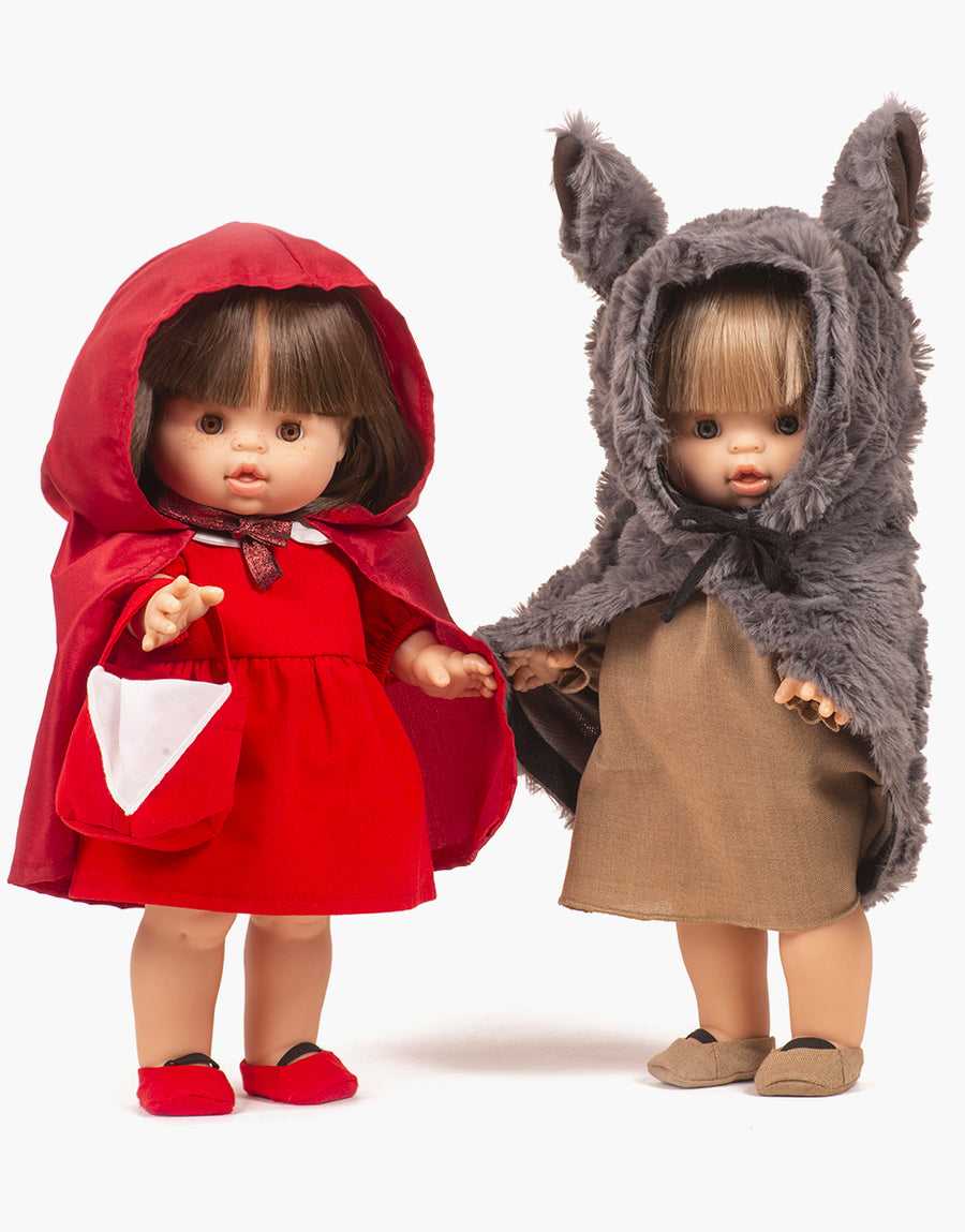 Les P'tits Déguiz' – Little Red Riding Hood and pouch set - Minikane