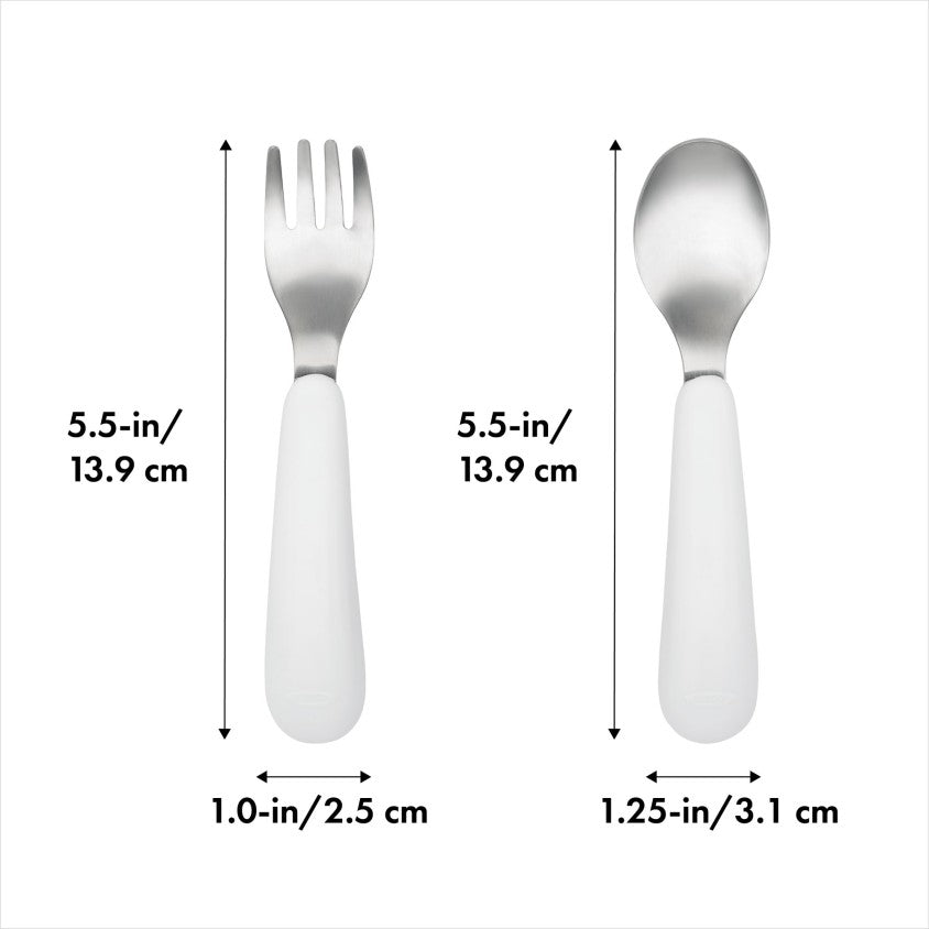 Fork &amp; spoon Gray - OXO TOT 