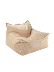 Brown Sugar corduroy poef fauteuil - Wigiwama 