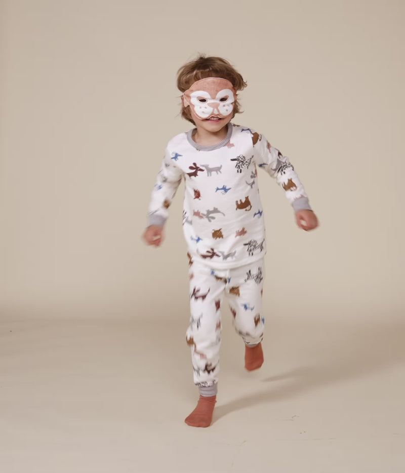 Pyjama bébé chiens en Molleton - Petit Bateau – Comptoir des Kids