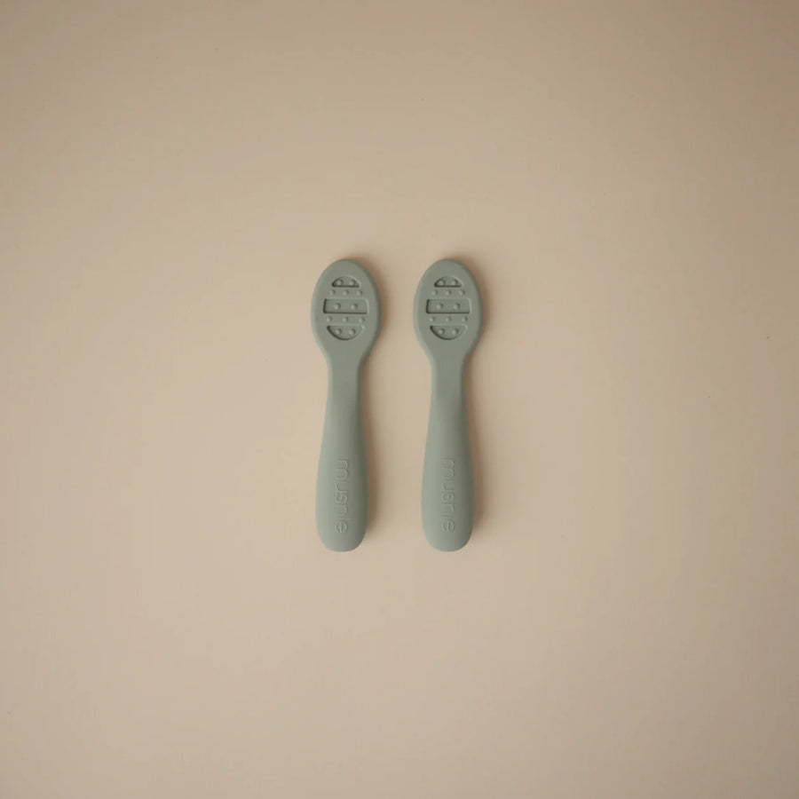 Fork &amp; Spoon Set / Sage - Mushie 