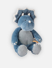Small Ops knuffel in blauw fluweel 25cm - Noukies