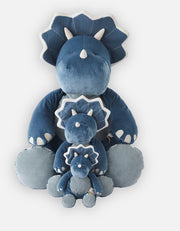 Small Ops knuffel in blauw fluweel 25cm - Noukies