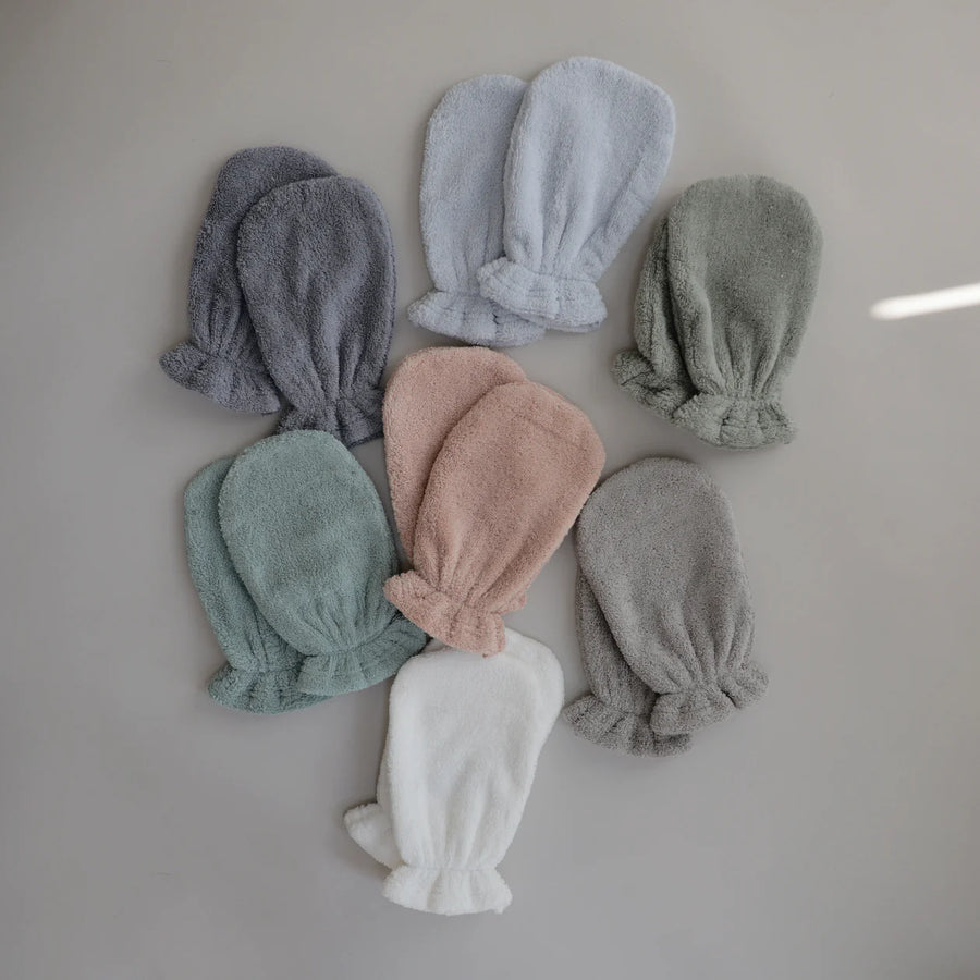 Lot de 2 gants de toilette pour bébé Blush - Mushie