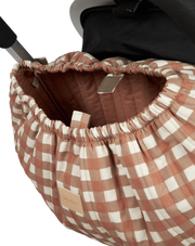 Hyde Park sac de rangement pour poussette | Terracotta Checks - Nobodinoz
