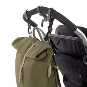 Rolltop Olive changing backpack - Lassig 