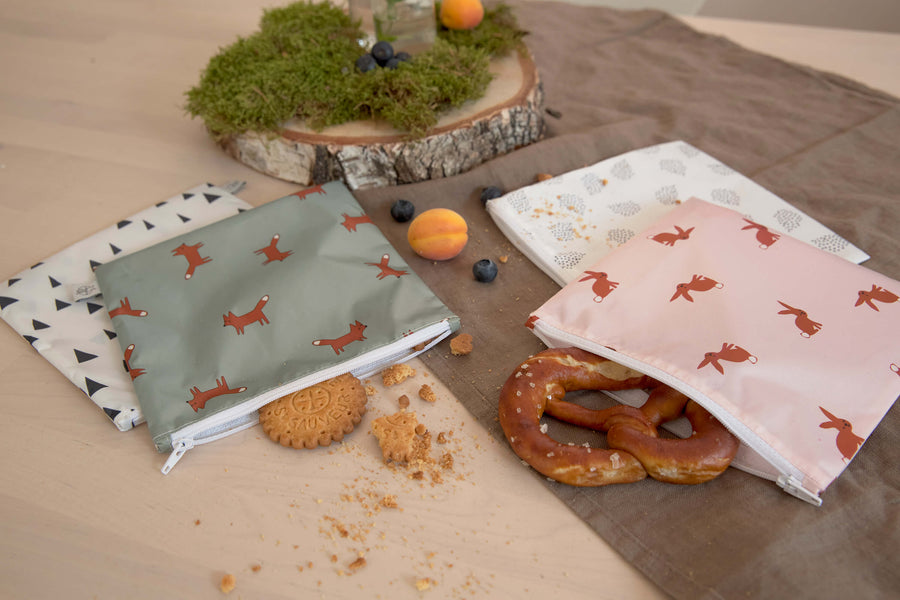 Snack pouches (2 pcs) Little Forest Fox - Lassig 