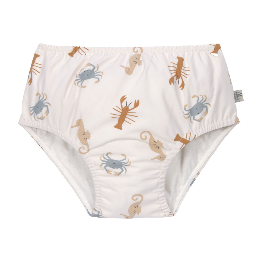 Diaper swimsuit Sea animals Off-white - Lassig 