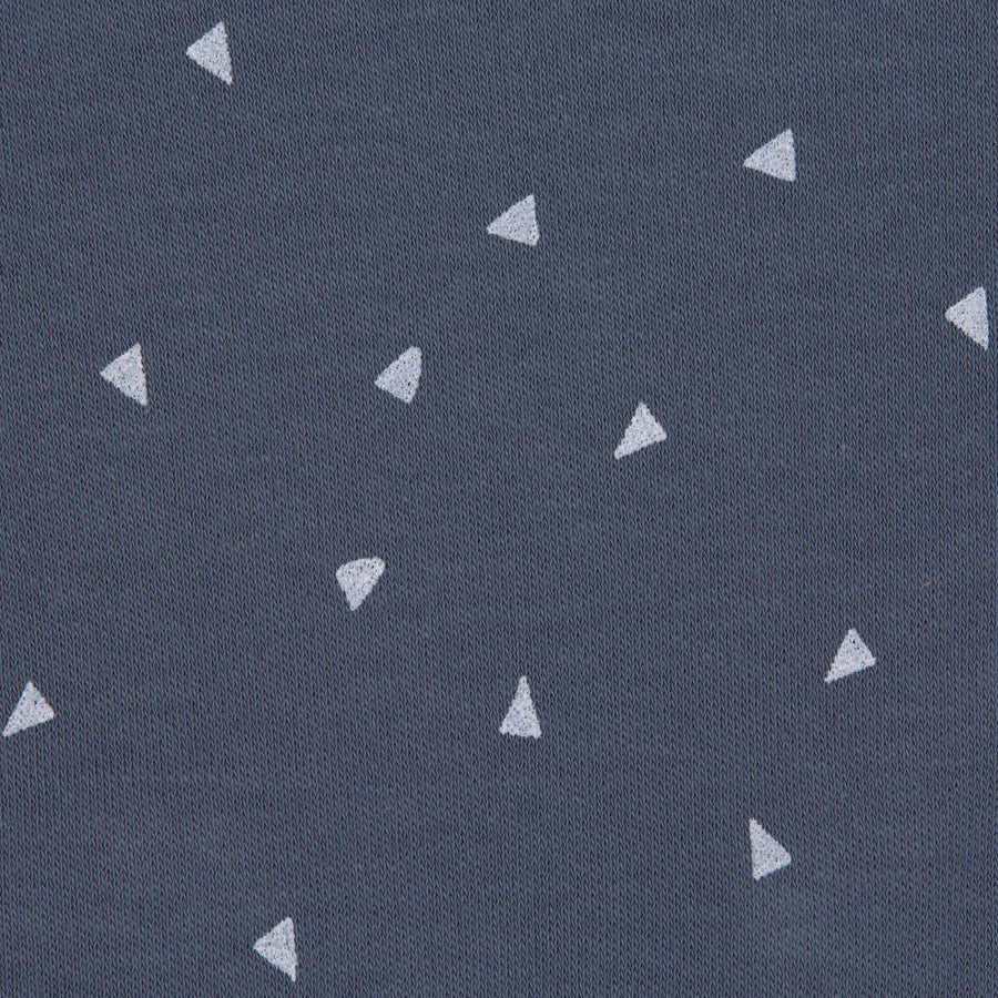 Blue Triangle Short Sleeve Baby Bodysuit (0-6 months) GOTS - Lassig 