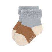 Pack of 3 Newborn Organic Cotton Socks Light Blue Caramel - Lassig 