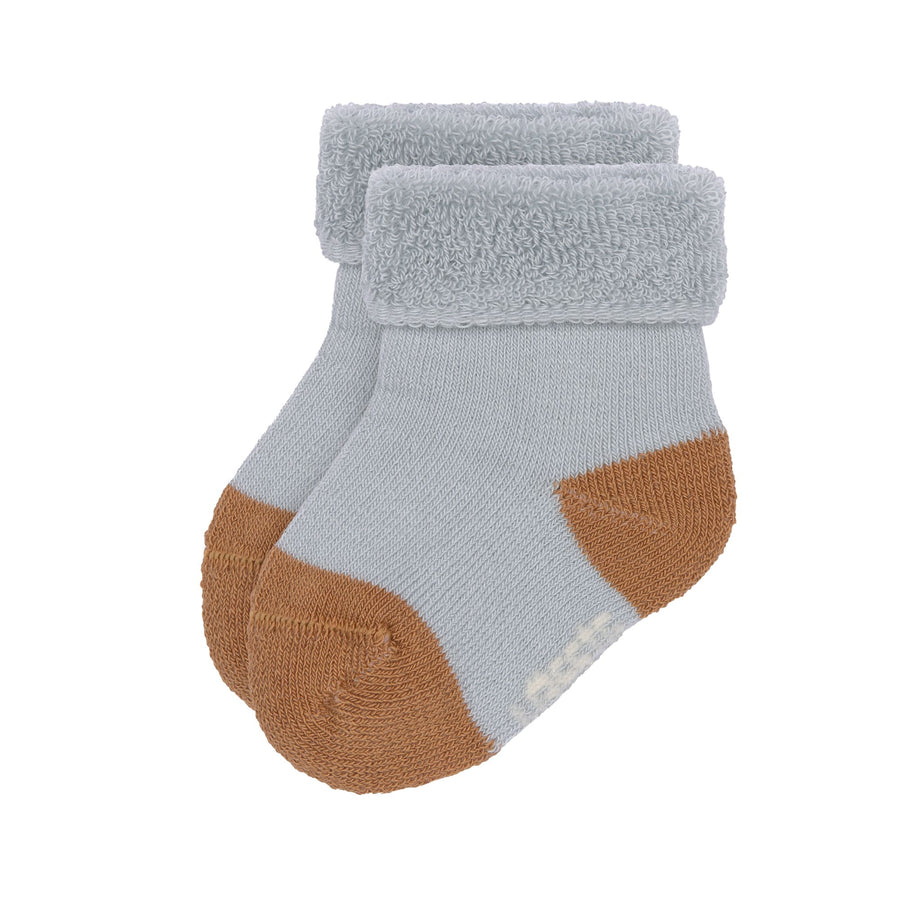 Set van 3 newborn sokken van biokatoen Tiny farmer lilac - Lassig