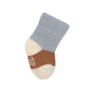 Lot de 3 chaussettes Nouveau-né Coton Bio Bleu Clair Caramel - Lassig