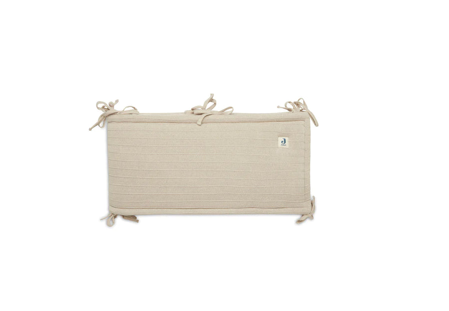 Bedbumper/Box 30x180cm Pure knit Nougat - Jollein