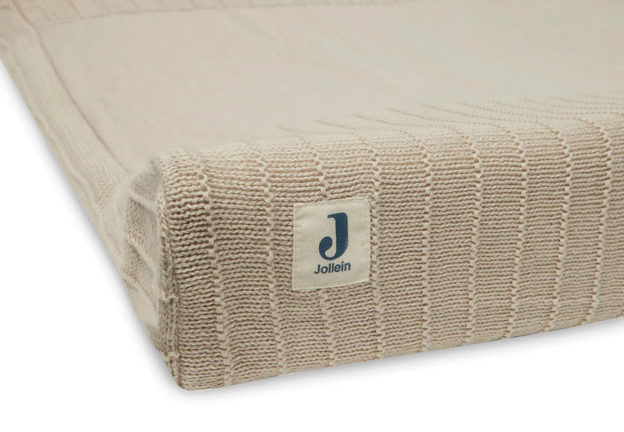 Pure Knit Nougat changing mat cover 50x70cm GOTS - Jollein