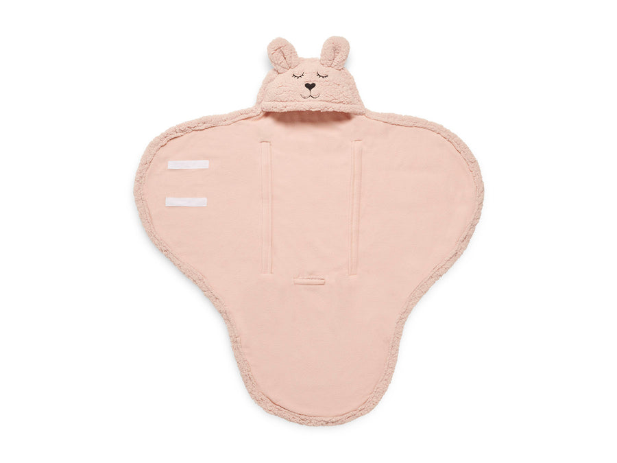 Couverture enveloppante Bunny Pale Pink - Jollein