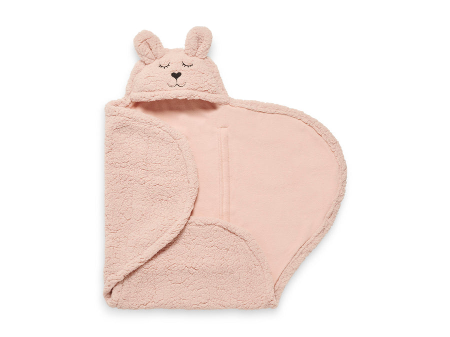 Couverture enveloppante Bunny Pale Pink - Jollein
