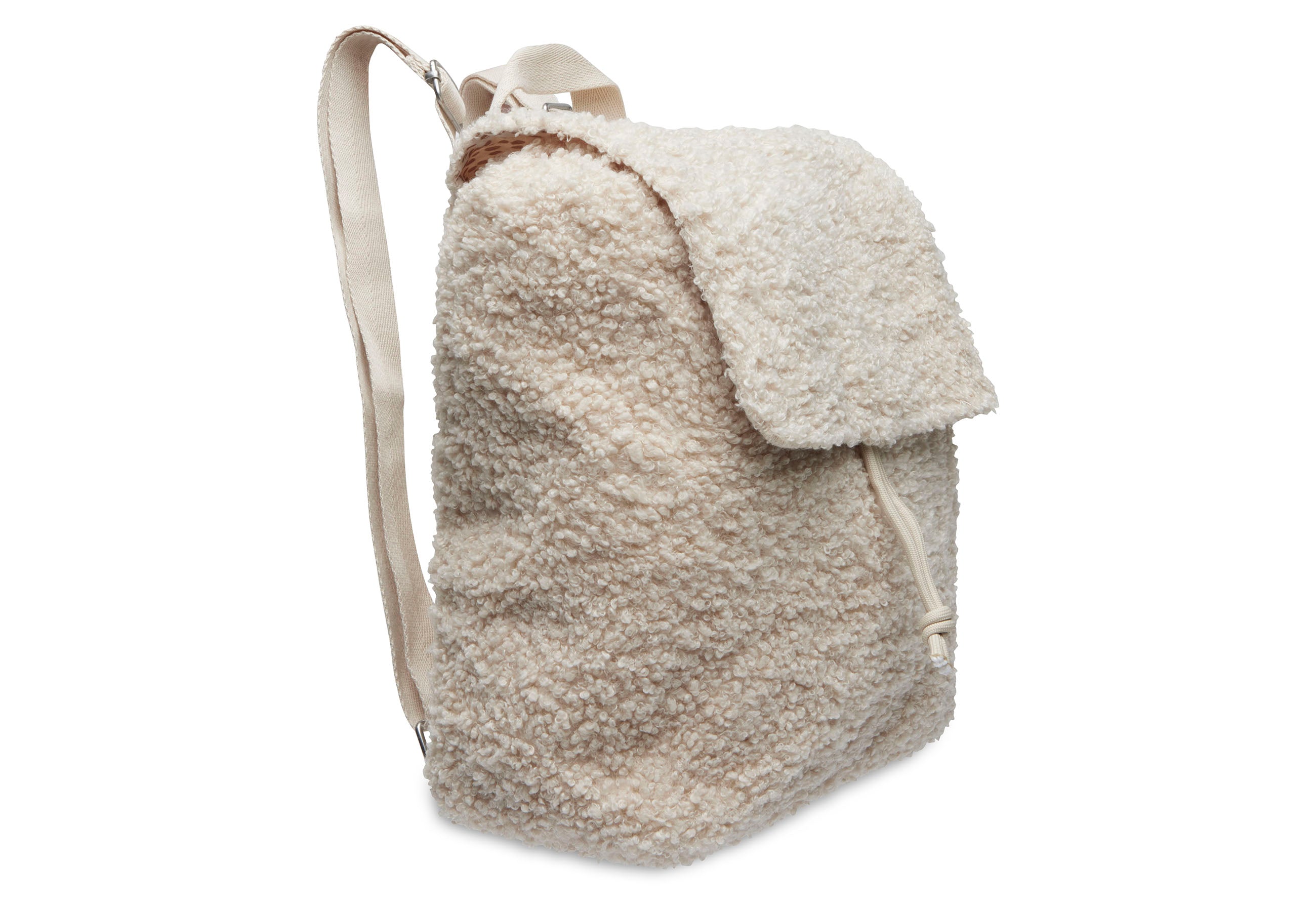 Natural Boucle backpack - Jollein