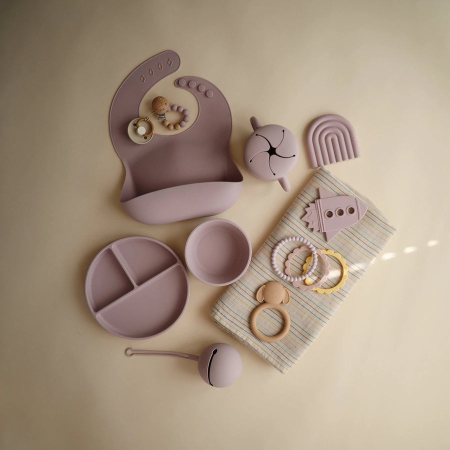 Soft Lilac Silicone Pacifier Case - Mushie 