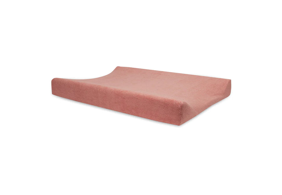 Pack of 2 Terry changing mat covers 50x70cm | Pale Pink/Rosewood - Jollein