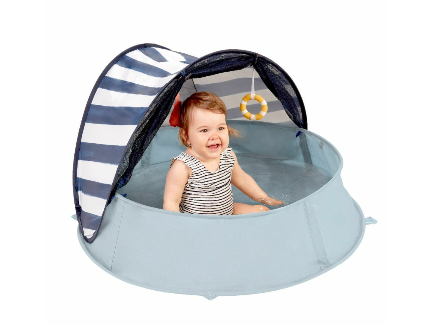 Tente de jeux Aquani marinière anti-UV 3-en-1 - Babymoov