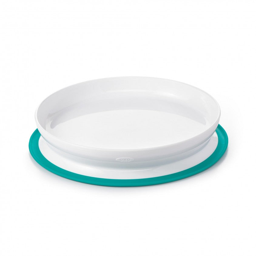 Stick &amp; Stay Teal Plate - OXO TOT 