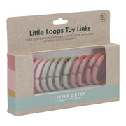 Attache-jouet Little Loops Pink (12 pcs)- Little Dutch