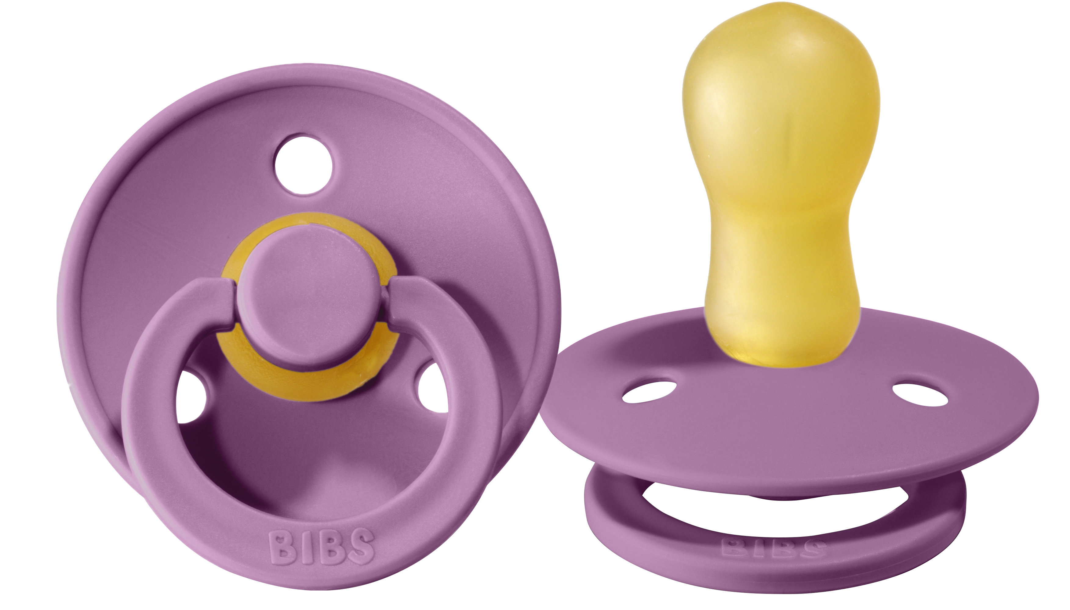 BIBS T3 Pacifiers per 2 - Lavender &amp; Baby Pink 
