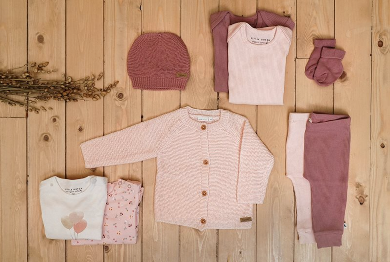 Baby Knit Hat Vintage Pink - Little Dutch