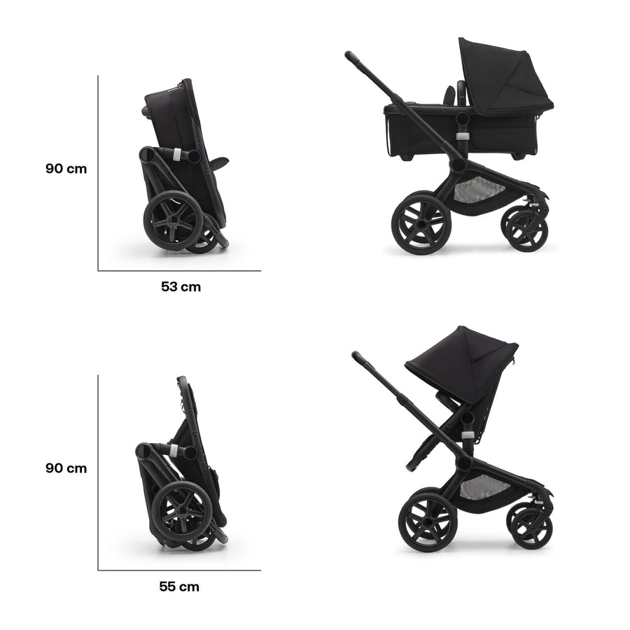 Bugaboo Fox 5 birth and 2nd age stroller | Misty White/Dark Night/Graphite - Bugaboo 