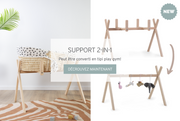 Support tipi pour couffin + arche bébé en bois naturel - Childhome