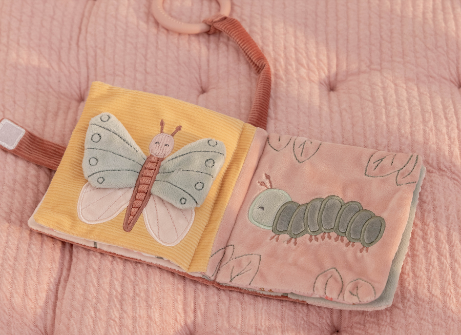 Livre en tissu pour poussette Flowers & Butterflies - Little Dutch