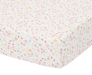 Fitted bed sheet 60x120cm Flowers &amp; Butterflies - Little Dutch