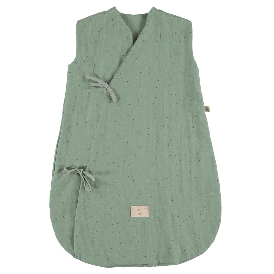 Dreamy summer sleeping bag | Toffee Sweet Dots Eden Green - Nobodinoz 