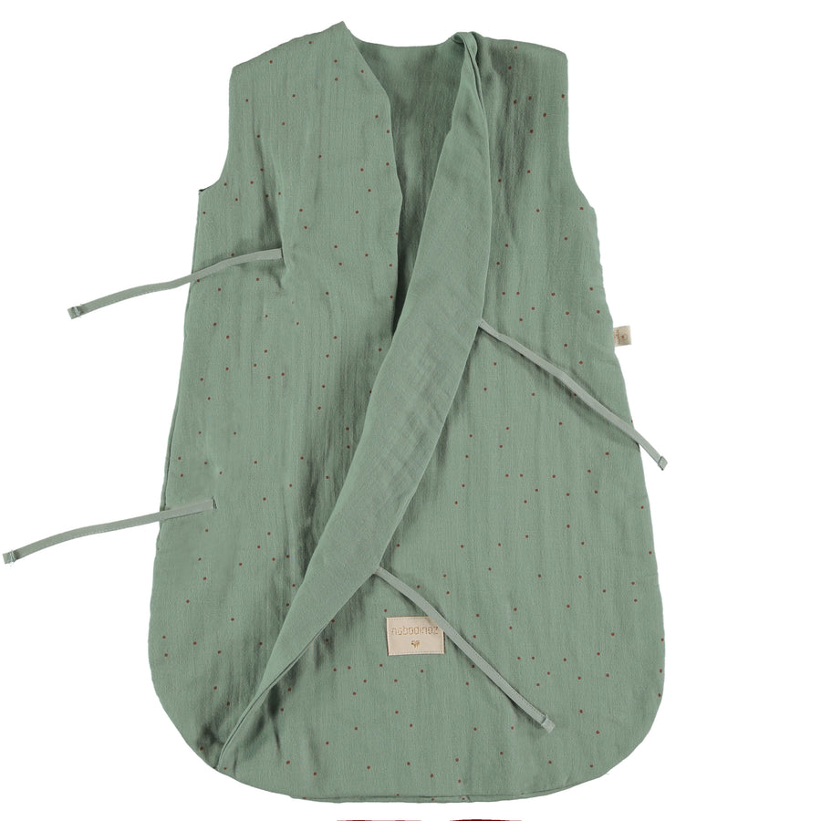 Dreamy summer sleeping bag | Toffee Sweet Dots Eden Green - Nobodinoz 