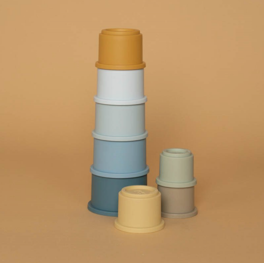 Blue Stacking Cups - Little Dutch