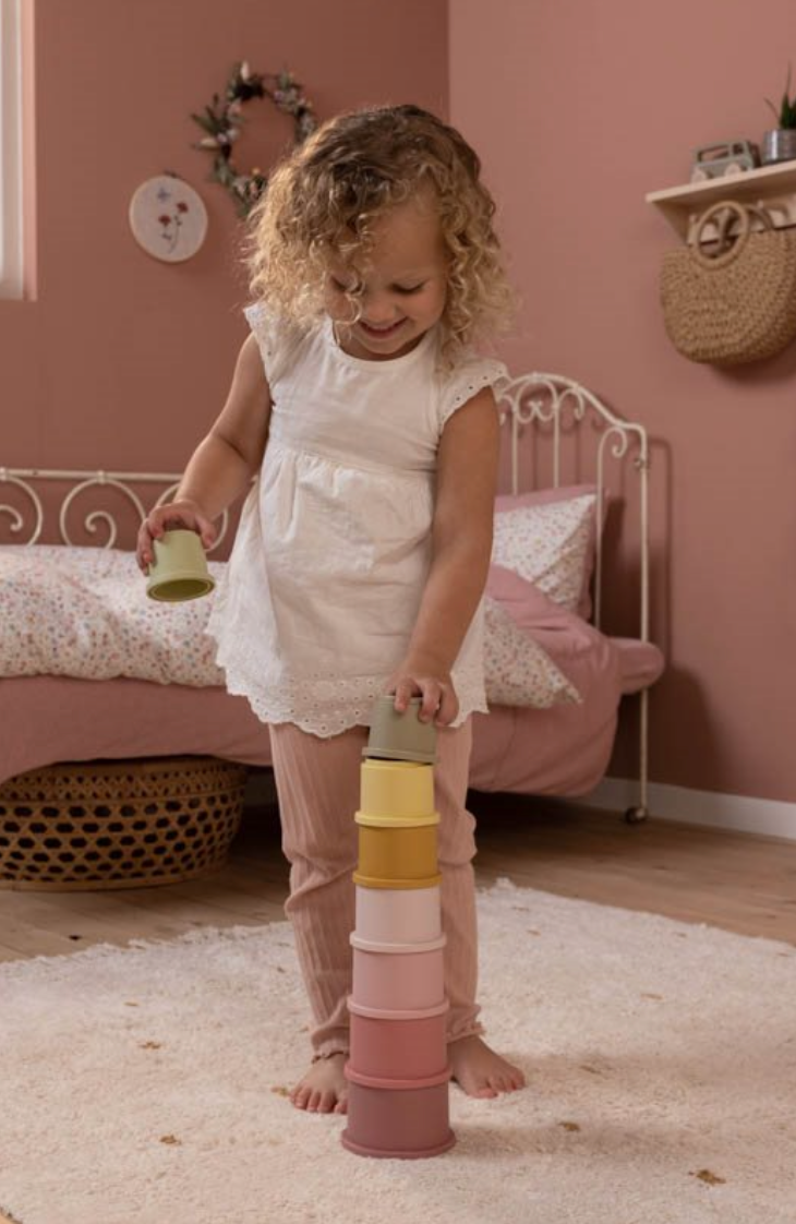 Pink Stacking Cups - Little Dutch
