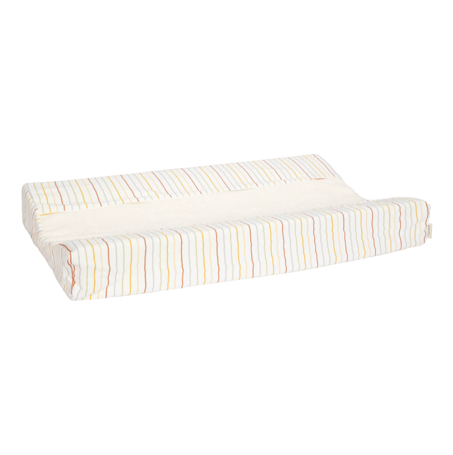 Vintage Sunny Stripes changing mat cover - Little dutch