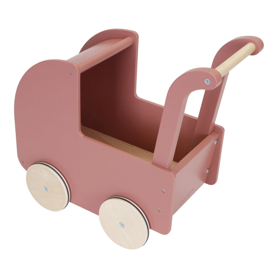 FSC houten kinderwagen met Textiel - Little Dutch