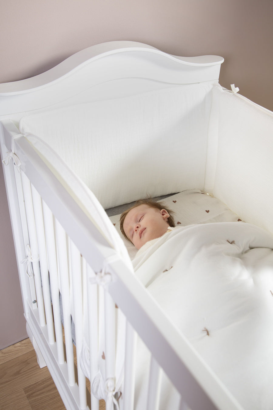 Lit bébé évolutif Romantic white 70 x 140cm - Childhome