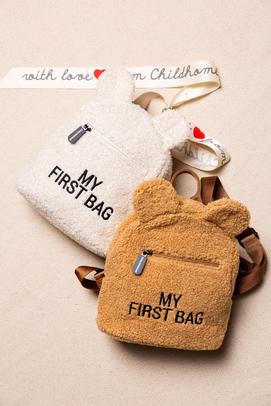 Children's backpack "My first bag" Teddy Ecru - Childhome 