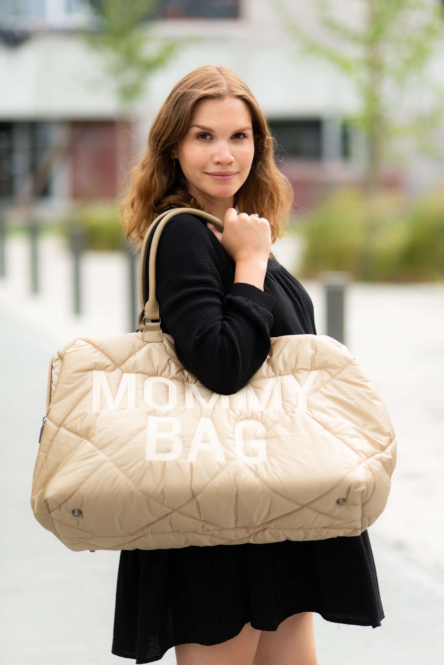 Mommy Bag Large - Matelassé Beige