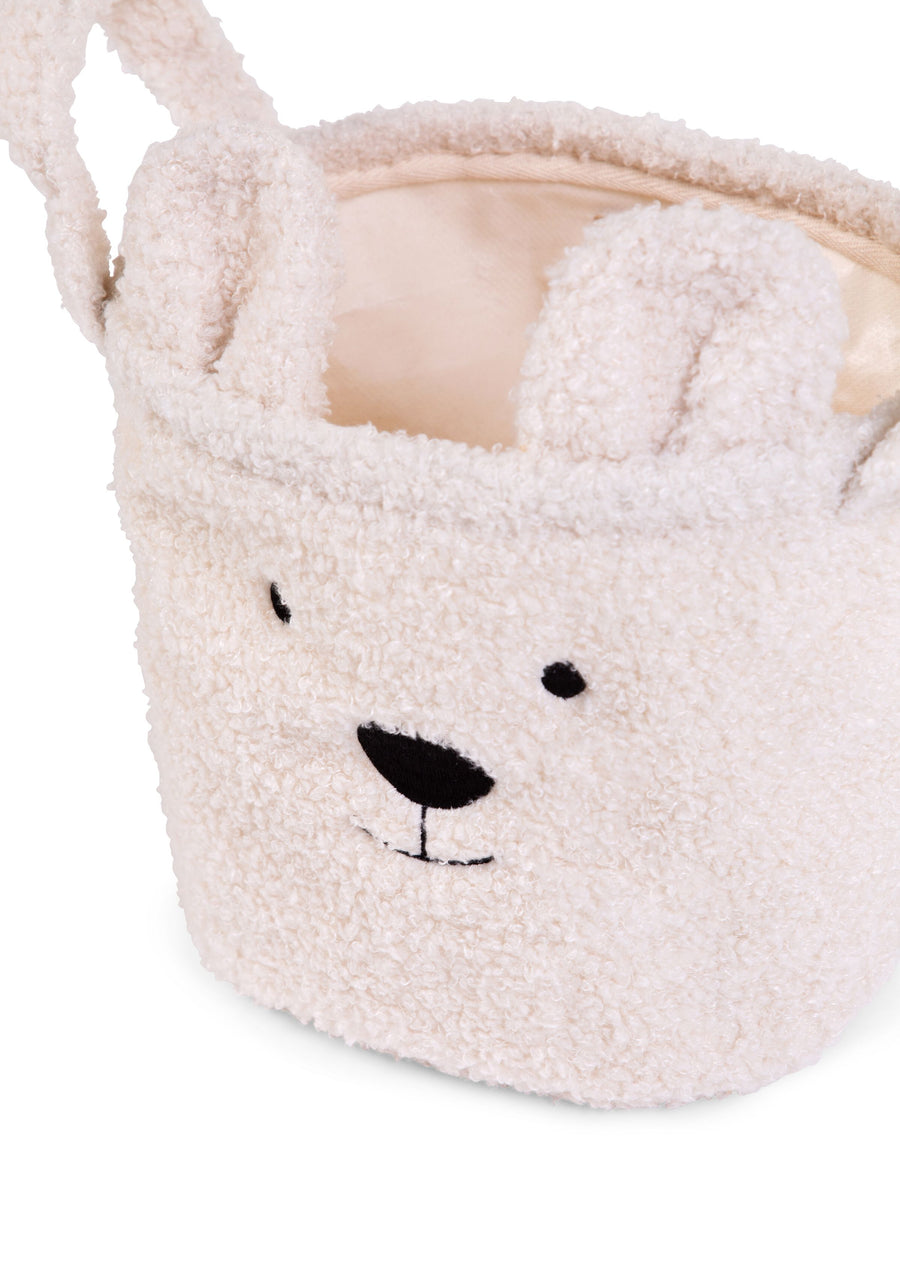 Panier de rangement Teddy Écru Small - Childhome