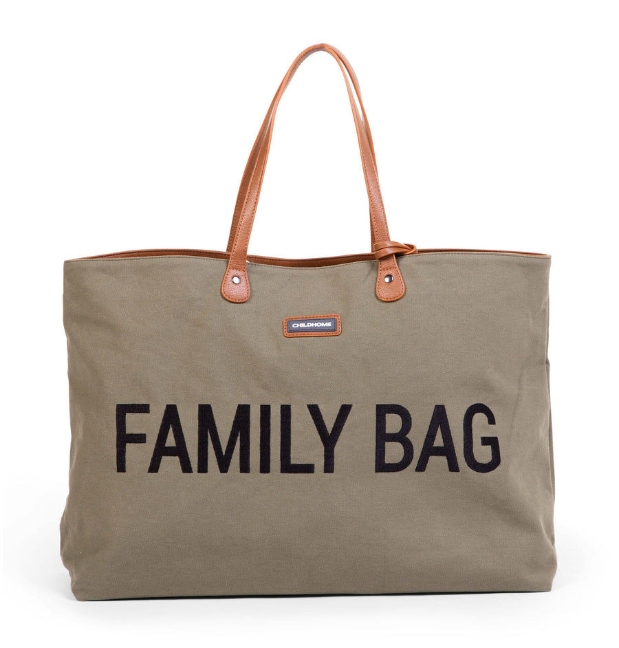 Family Bag changing bag Khaki Canvas - Childhome 