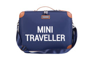 Mini Traveller kinderkoffer Navy/Wit - Childhome