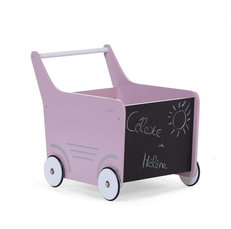 Houten Trolley / Drager Roze - Childhome