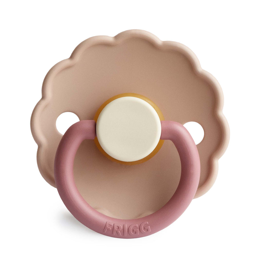 Daisy Bloom Peony T2 natural rubber pacifier (6-18M) - FRIGG 